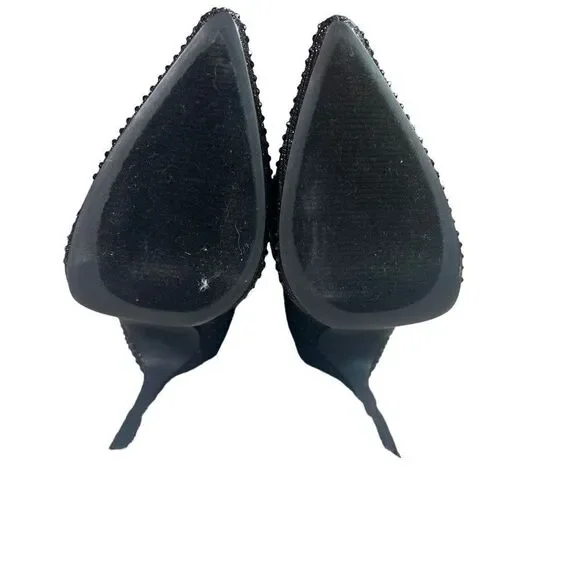 Glaze Brand Sexy Black Dazzle Studded Boots - Picture 8 of 9
